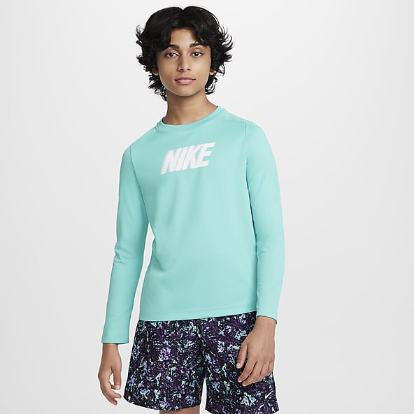 Boys Summer Brights Dri FIT Long Sleeve Shirts. Nike